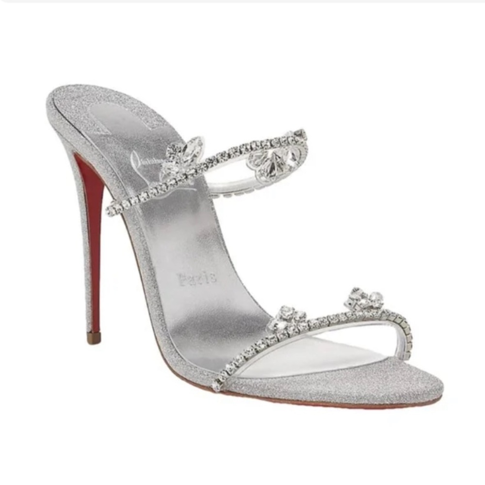 Christian Louboutin Just Queen Rhinestone Heels